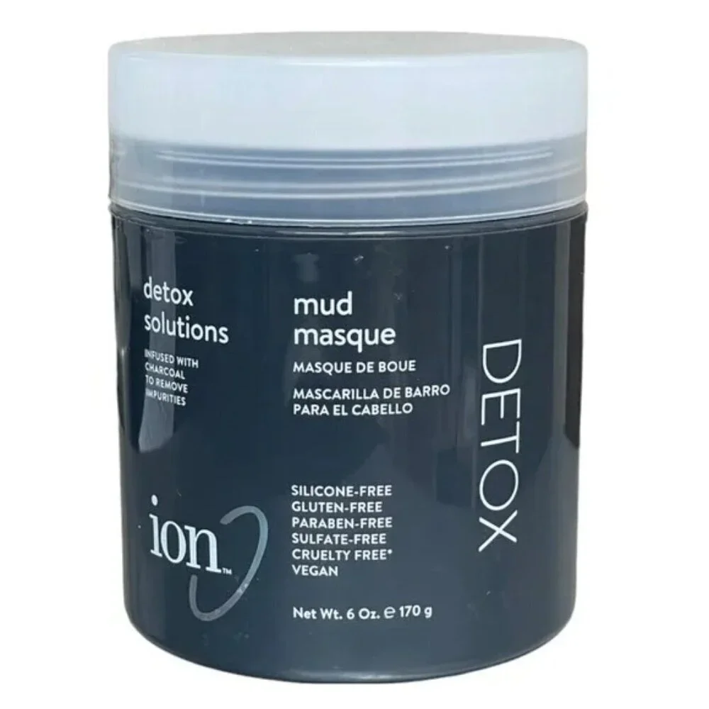 Ion Detox Solutions Mud Masque 6 oz Hair Sulfate Free NEW Full Size